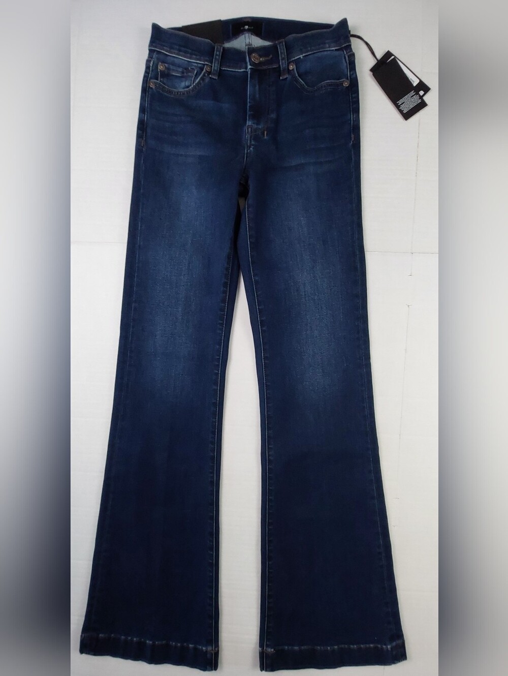 7 For All Mankind Dojo Alexandria Crystals 7 Flared Jeans Womens 26x35 NWT $329